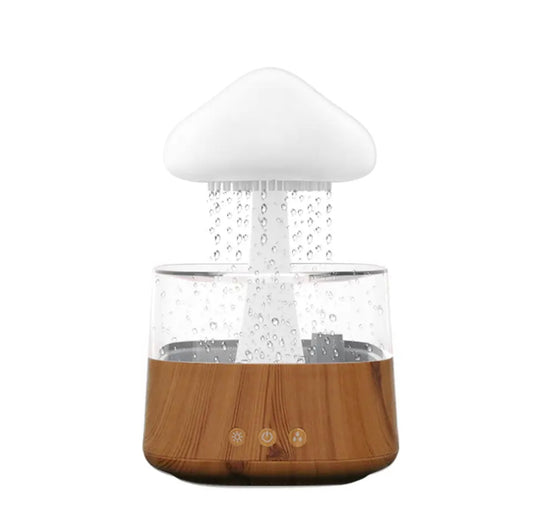 Difusor nube con lluvia 🌧️ (MADERA)